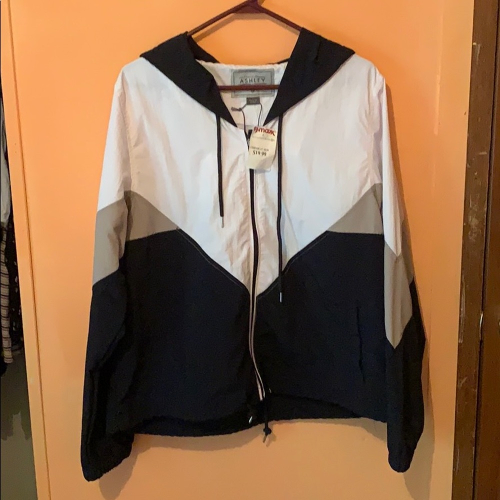 🆕80’S VIBES WINDBREAKER JACKET BY ASHLEY 26 INTL